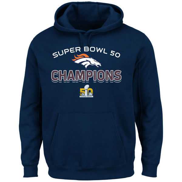 Men's Denver Broncos Majestic Super Bowl 50 Champions Beyond Victory Hoodie - Navy Blue,We sell and wholesale Men's Denver Broncos Majestic Super Bowl 50 Champions Beyond Victory Hoodie - Navy Blue on line form chian!